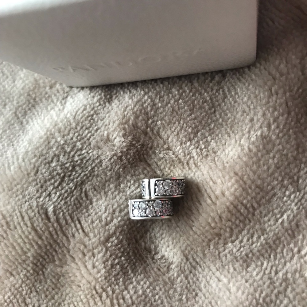 PANDORA MOSAIC SHINING ELEGANCE CZ CLIP SPACERS